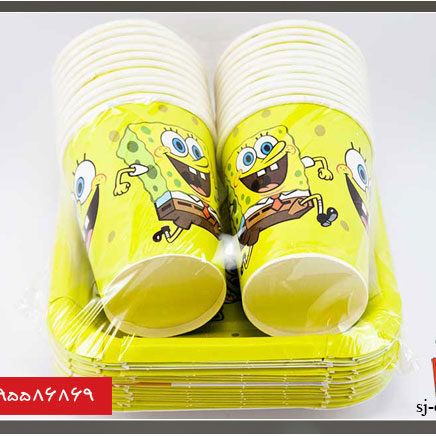 لیوان کاغذی تم زرد